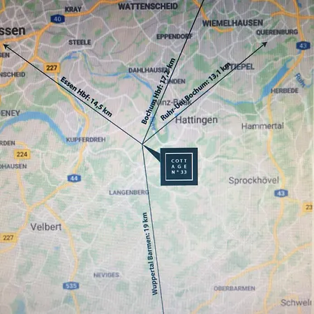 아파트 Im Gruenen Cottage33 하팅겐